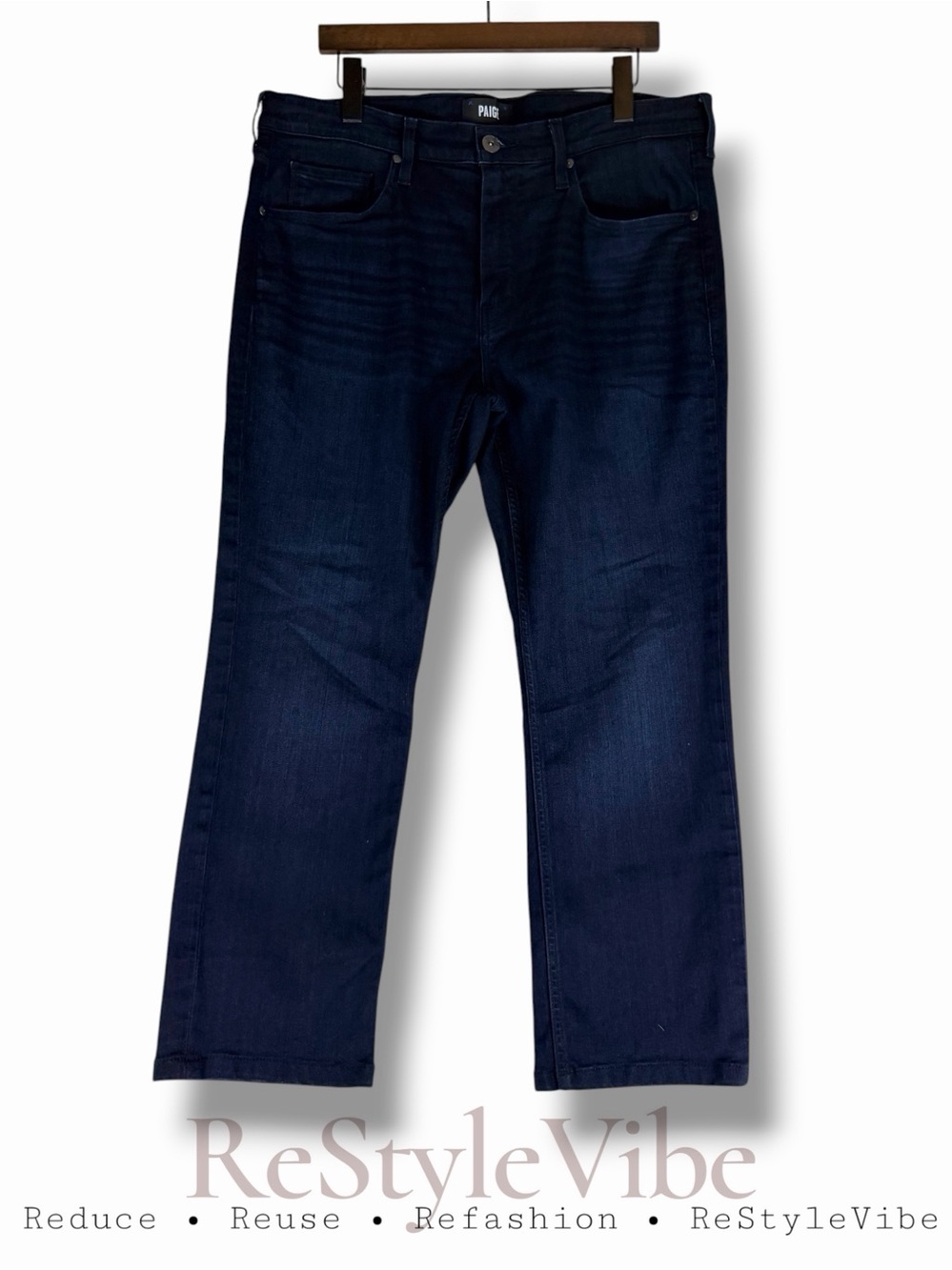PAIGE Men’s Size 36 Denim Jeans Federal Style Slim Straight Fit Stretch